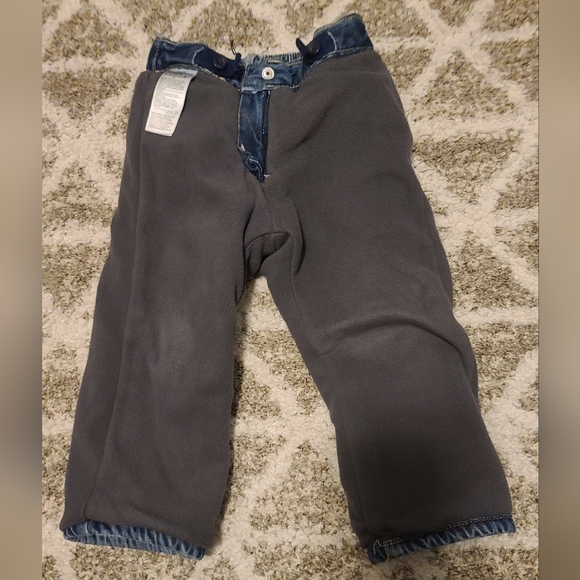 4 for $28 - Old Navy 18-24m Blue Jeans (Gray Fleece Lined) - Picture 4 of 4